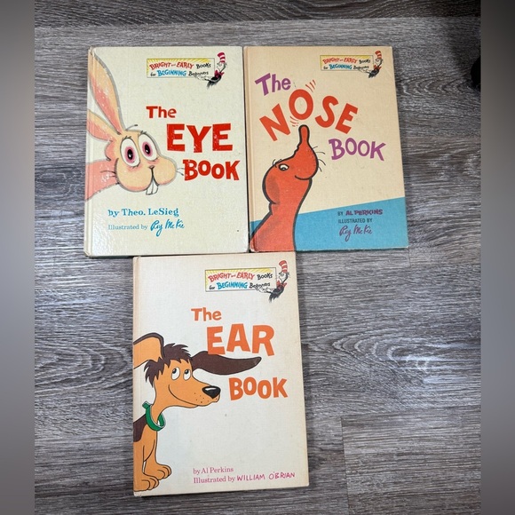 Dr. Seuss's Bright and Fun Learning Book Trio Vintage 1st Edition Book Club Ed. - Picture 1 of 7
